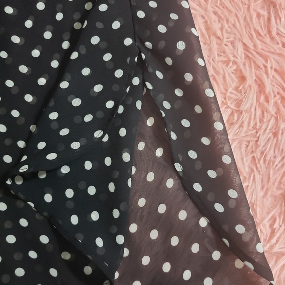 Laurent conrad sheer polka dot blouse size XS - Picture 6 of 8